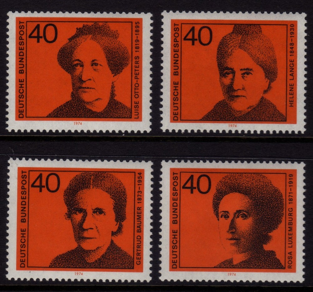 W Germany 1974 Women in German Politics SG 1683-1686 MNH