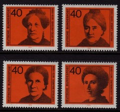W Germany 1974 Women in German Politics SG 1683-1686 MNH