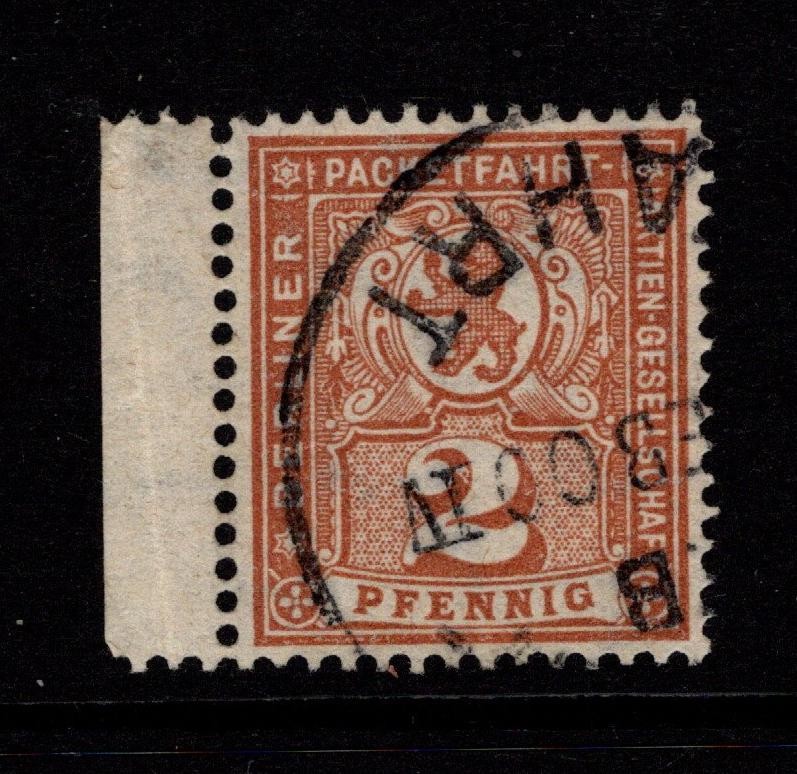 Germany Late 1890s 2p Berlin Private Post Used / Wmk Step Lines – S58678