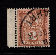 Germany Late 1890s 2p Berlin Private Post Used / Wmk Step Lines – S58678