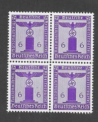 MNH Stamp Block / PF06 Sc S16 1942 / WWII official / Hitler Third Reich Germany