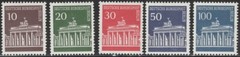 Germany Scott #9N251 – 9N255 set, Mint Never Hinged