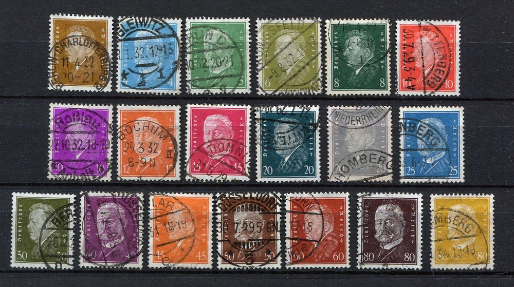 German Reich : Large German President set from 1928 – used