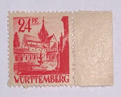 Travelstamps: Germany Wurttemberg Stamps Sg Fw8 24PF 1947 Mint OG NH