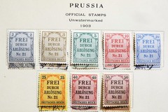 1903-1920 Prussia German Colony 24 Stamp (9 MINT 15 used) Collection Page Set