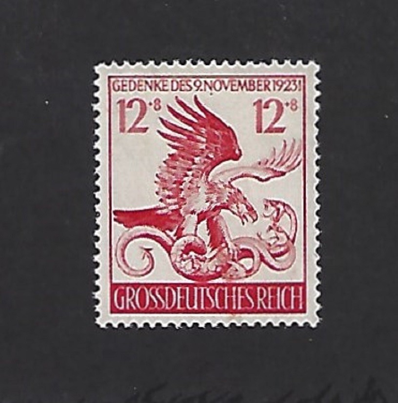 MNH stamp B289 WWII Germany Hitler 21st anniversary of the Munich Putsch 1944