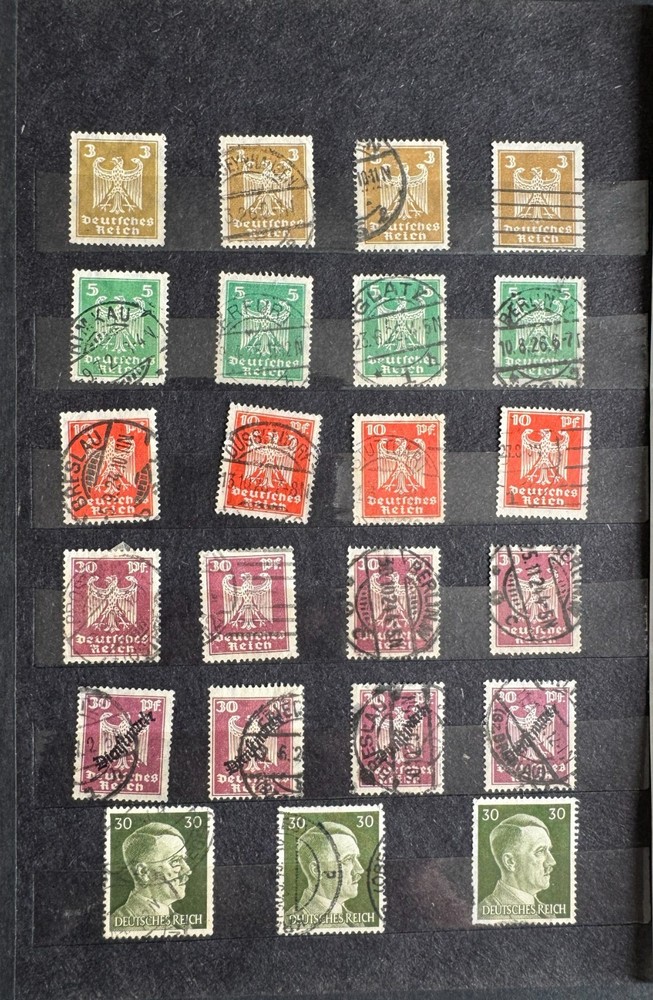 Germany Deutsches Reich Used Stamps (1922–1945) Eagle Definitives & Hitler 30pf