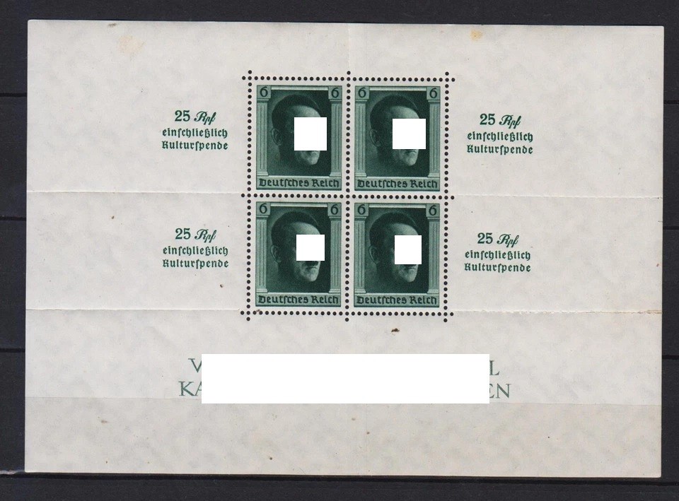 #25p GERMANY REICH Mi. # BLOCK 9 MINT NEVER HINGED
