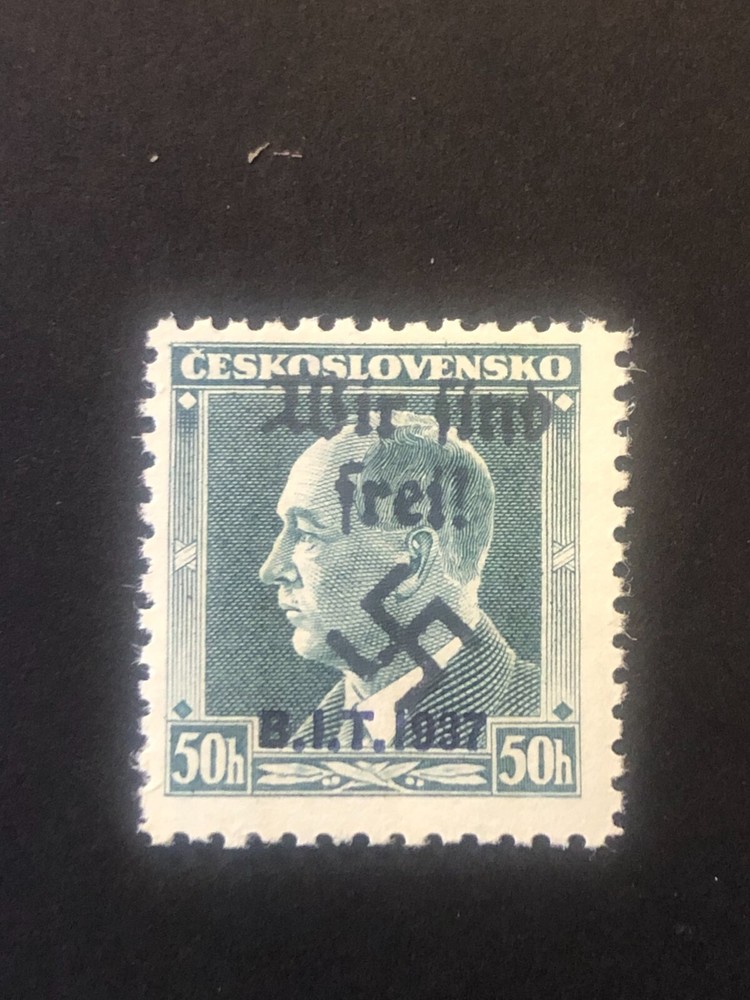 SUDETENLAND WWII-GERMAN OCC. Local ovpt REICHENBERG 50 h. MNH /s1 #625