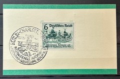 1939 German Stamp on Card Special Cancel Mi:DR686 Cars Race Berlin 6+4rpf /BL80