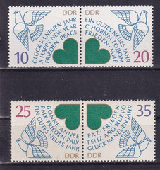 DDR MNH ** 2844-7 Scott 2383 New Year singles from sheetlet