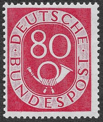 MMK Philately: Germany Scott #684 Mint Hinged Numeral and Post Horn 80pf SCV$140