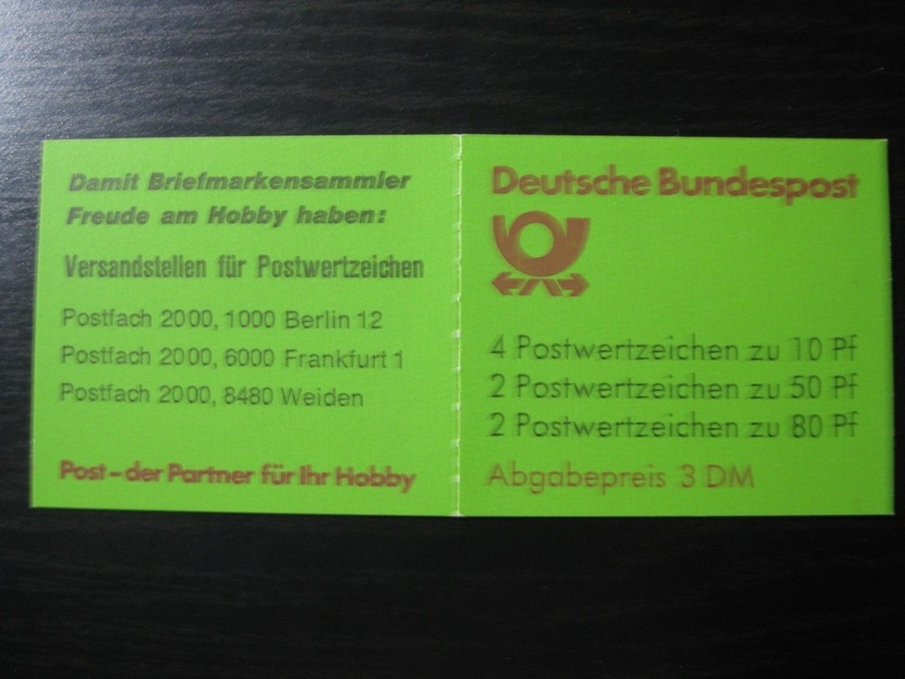 GERMANY Mi. #MH 25bv scarce mint MNH stamp booklet! CV $8.50