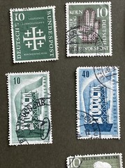 West GERMANY 1956, Used 10 Stamps, VF Condition, See Photos