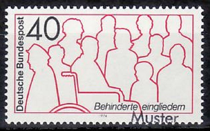 Specimen, Germany Sc1133 Handicapped People, Rehabilitation of the Handicapped.