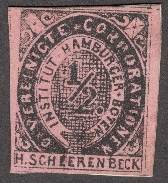 Germany HAMBURG local Private Post Vereinigte 1/2pf