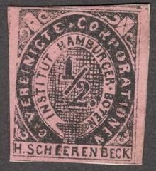 Germany HAMBURG local Private Post Vereinigte 1/2pf