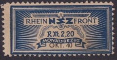 Stamp Germany Revenue WWII 3rd Reich NSZ National Newspaper 1940 Oct MNG