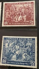 Germany 1948 – 1950 Leipzig Fair Postage Stamps
