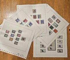 Lindner Pre-printed Sheets Falzlos 120b Frg Germany 1971-1978. Read Description.