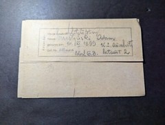 1944 Germany Auschwitz Concentration Camp Cover to Krakau Poland