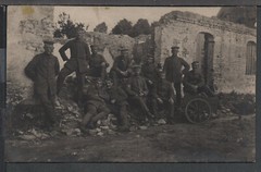 ✔️ GERMANY REICH WWI SOLDIERS EXCELLENT RARE AGED MILITARY PHOTO POSTCARD