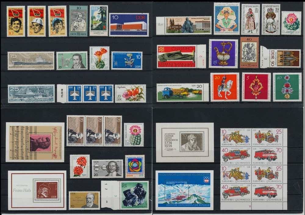 Germany East, DDR, beautiful stamp collection, used and new (RC 1)