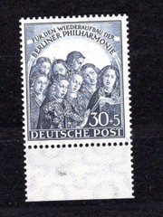 Berlin, 1950 Berlin Philharmonic, 30 Pf. MNH, superb