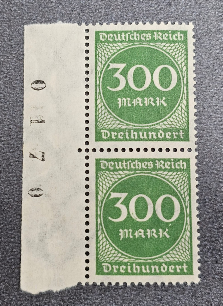 Stamps Germany Deutsches Reich 2x 300 Mark 1923 Mi. Nr. 270 [🇩🇪39268-5]