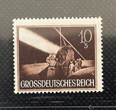 1944 German Reich „Heroes Memorial Day“ set Stamps Deutschland Briefmarken