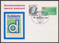 Germany, BRD 1975, DIDACTA Education Fair, special postmark & card
