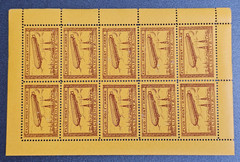 Stamp Germany Reich Air Mail Liegnitz Zeppelin Bogen signed Mi. Nr. 11 [18064]