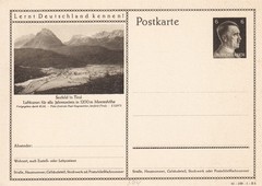 Card Stamp Germany WWII Hitler Deutschland Unused Tirol 2
