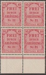 KAPPYSSTAMPS 249 Germany MNH Unmounted Block VF VERY FINE