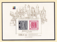Germany – 1999 Sc. B849, IBRA International Stamp Expo souvenir sheet, MNH