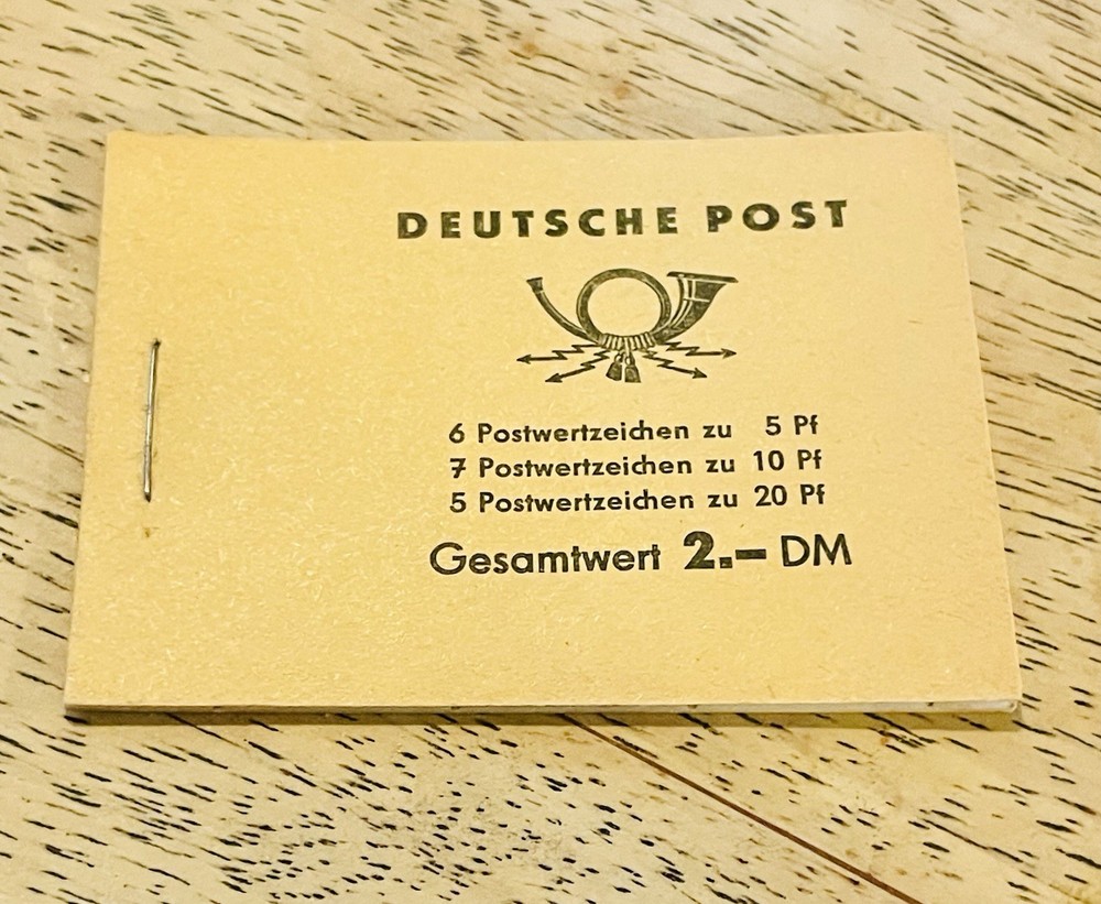 Vintage Deutsche Post Gesamiwert Complete Intact Postage Booklet Scarce