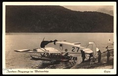 Germany 1936 Graf Zeppelin Bordpost Leipzig Messe Junkers Float Plane RPP 105365