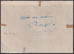 F-EX56513 GERMANY OCCUPATION BIZONE 1948 OVERPRINT TIPE I. 24pf CARD GEMSHEIM.