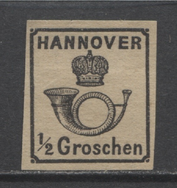 Germany States 1862 HANNOVER 1/2 Groschen issue unused $ 240.00