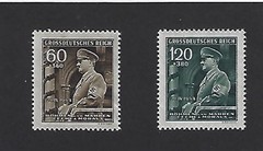 MNH Stamp set B25 and B26 / 1944 Adolf Hitler / German Occupation / Third Reich