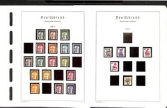 Germany Stamp Collection in Hingless Lighthouse Album Springback Binder 1954-76