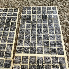 GERMANY LOT 20pf DIENSTMARKE USED STAMPS HOARDER LOT WORLD WAR I