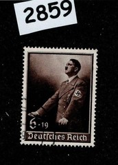 Stamp Scott B140 / Adolf Hitler / 1939 Culture fund / Third Reich era #2859