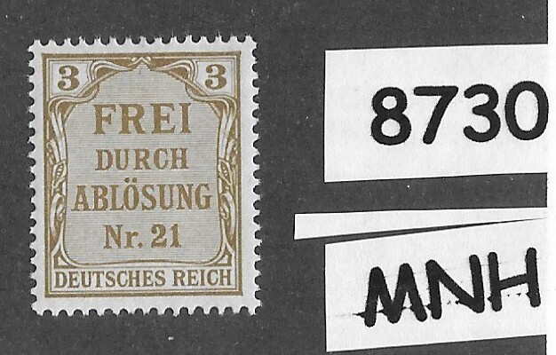 MNH Stamp Scott OL2 Prussia district German Empire 1903 Official PF03 #8730