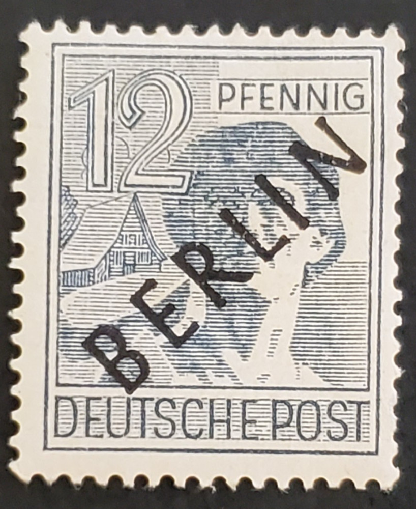Germany, nice 1948 Berlin overprint in black on 12 pfg