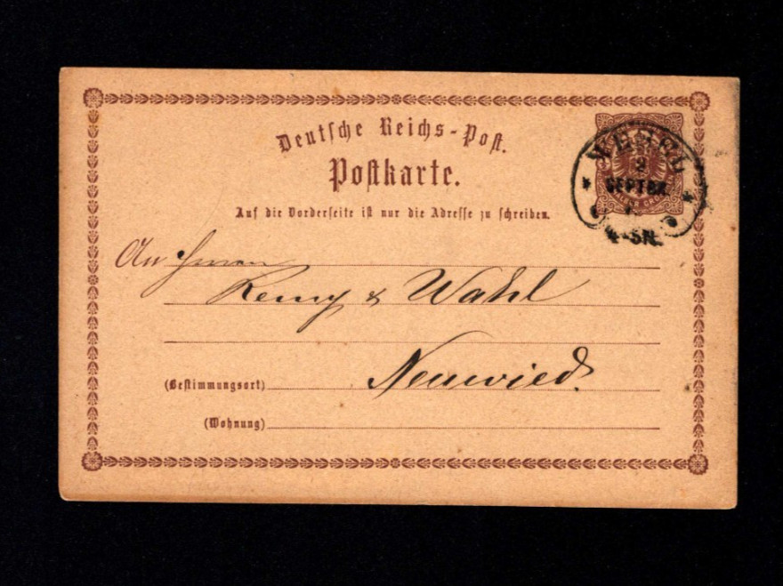 German Empire 1873 – 1/2 Gr GSK, Clearly Ironworker Shaped ‚Wesel‘ (a4158)