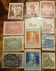 Vintage Germany Stamps Mint, Mint Hinged, Used, Overprints, Etc. Lot #2