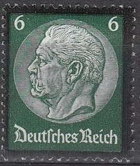 Stamp Germany Mi 548-53 Sc 436-41 1934 3rd Reich Death Hindenburg MNH