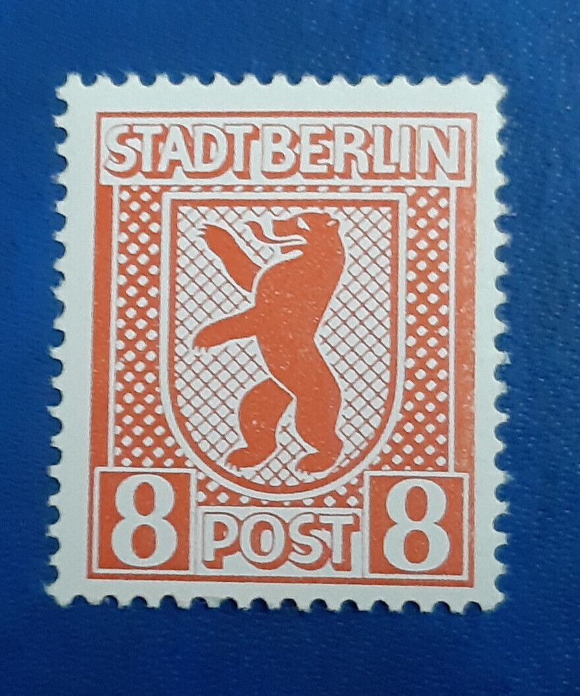 Germany Stamp Allied Occupation Berlin 8 Pfennig 1945 Jasch SBZ Mi. 3 ux (21295)