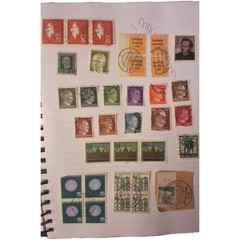 Germany Used Stamps Lot Handstamped Multi-Color Various Denominations Collection